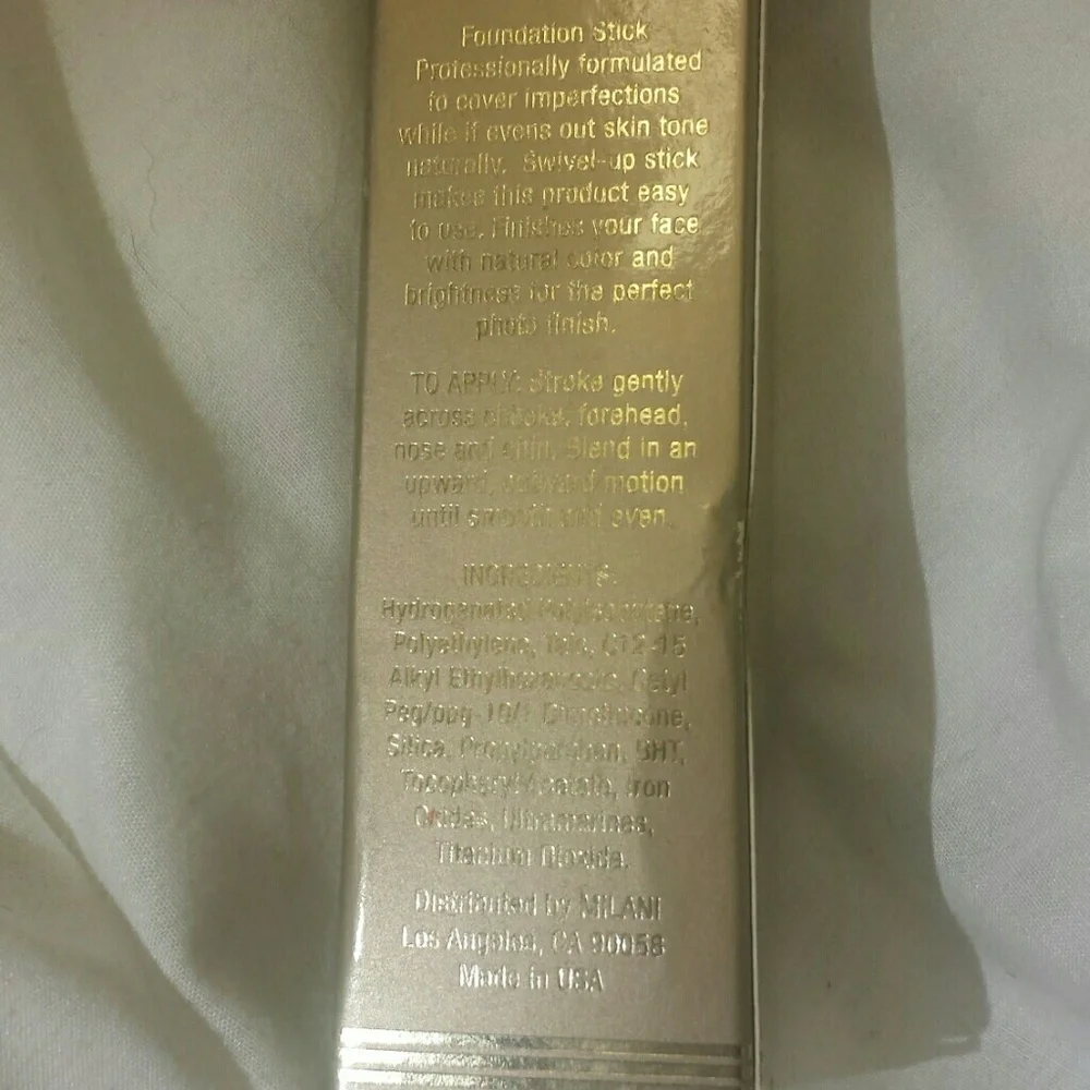 Milani Foundation Stick Dark Deep Skin Tone Makeup Complexion Base New 🇺🇦